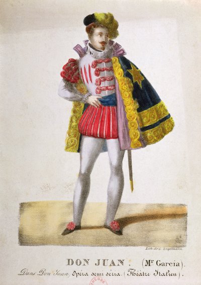 Costume pour Monsieur Garcia dans le rôle de Don Juan dans l